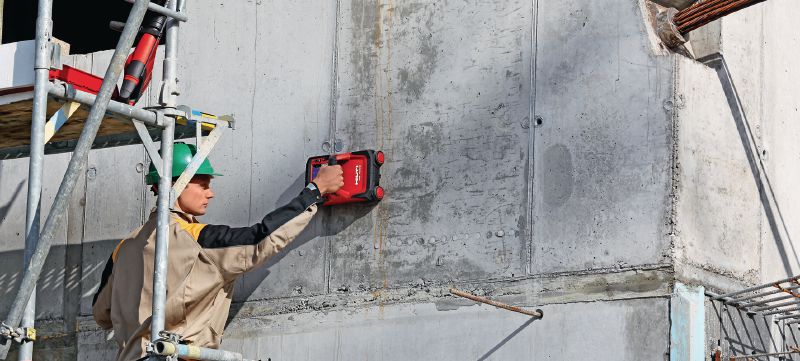 Skener betonu PS 1000 X-Scan Efektivní skenování betonu pro analýzu struktury a hledání zapuštěných objektů ve více vrstvách Použití 1