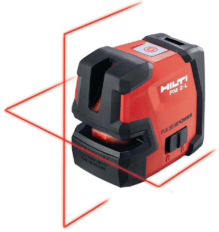 Liniový laser PM 2-L Multi liniový laser se 2 liniemi pro nivelace, přenosy výšek a vytyčování s červeným paprskem