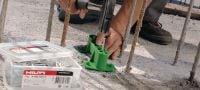 Hřeby do betonu k ručnímu zatloukání X-HN Tvrzený hřeb na připevňování prvků k betonu Použití 1
